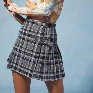 Urban Outfitters Plaid Gray Skirt